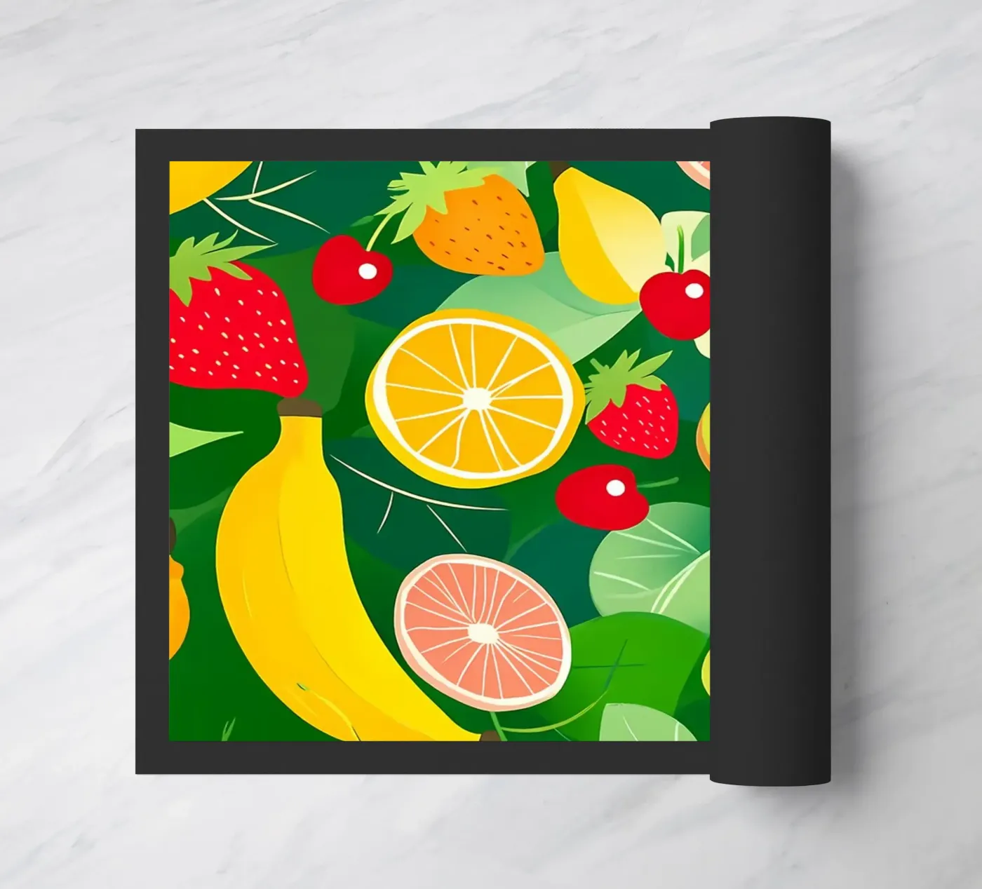 Fruit Pattern Fußmatte von PosterByFly