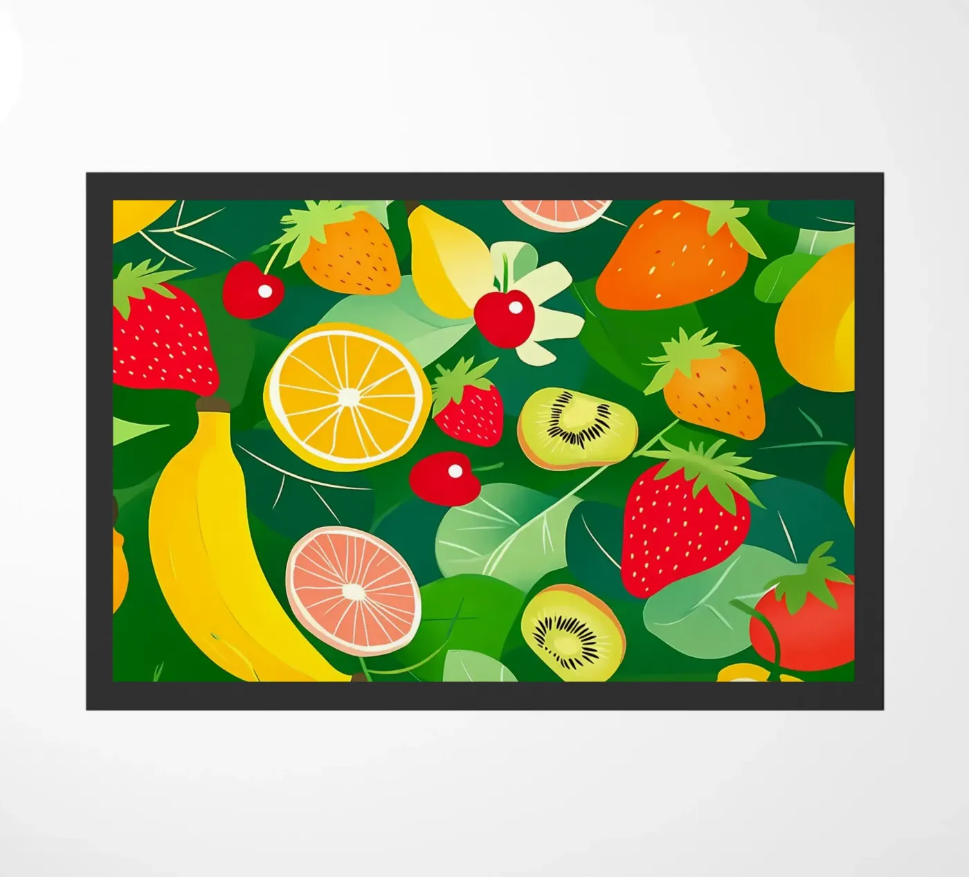 Fruit Pattern Fußmatte von PosterByFly