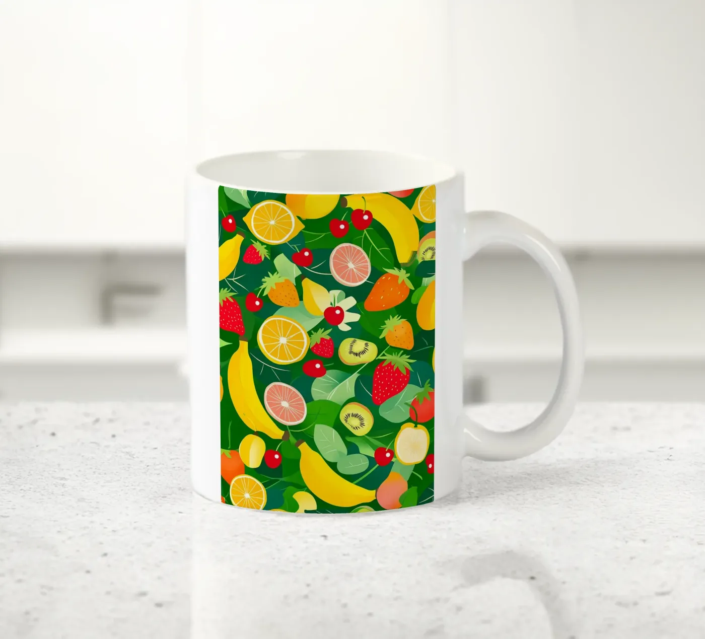 Fruit Pattern keramische mok van PosterByFly