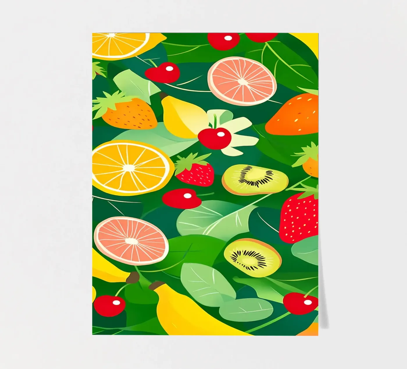 Fruit Pattern Stickerbogen von PosterByFly