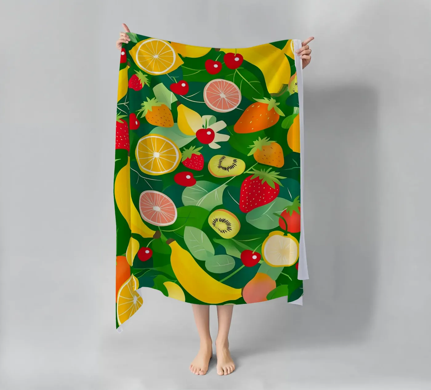 Fruit Pattern strandhanddoek van PosterByFly