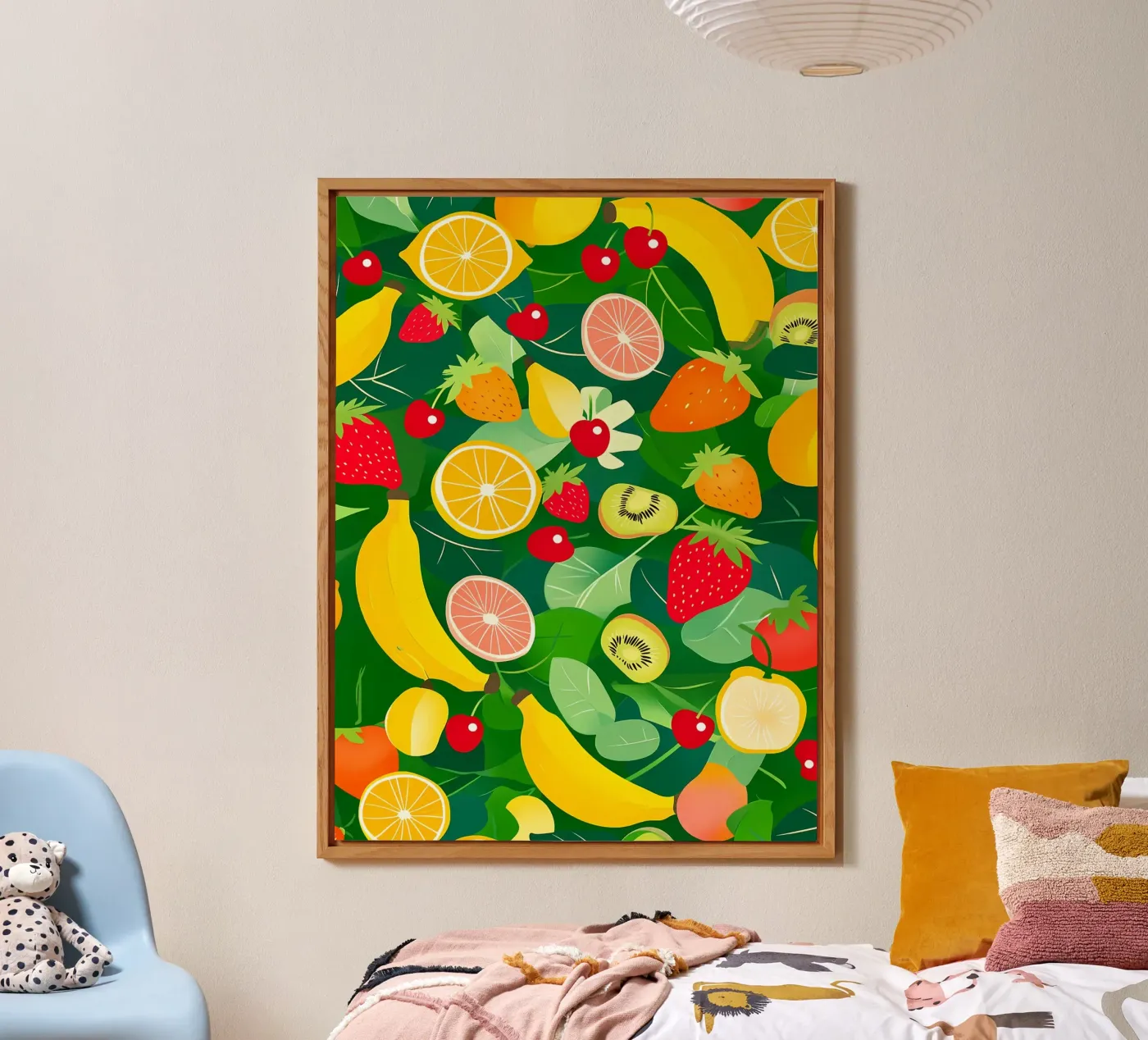 Fruit Pattern forex-plaat van PosterByFly