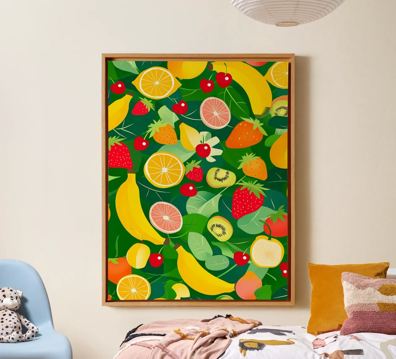 Fruit Pattern canvas by PosterByFly