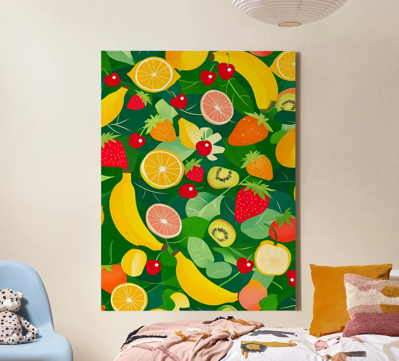 Fruit Pattern canvas by PosterByFly