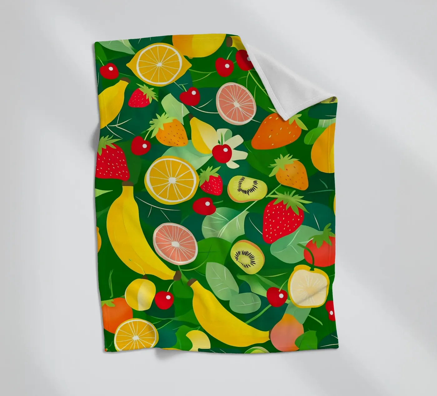 Fruit Pattern fleece blanket by PosterByFly