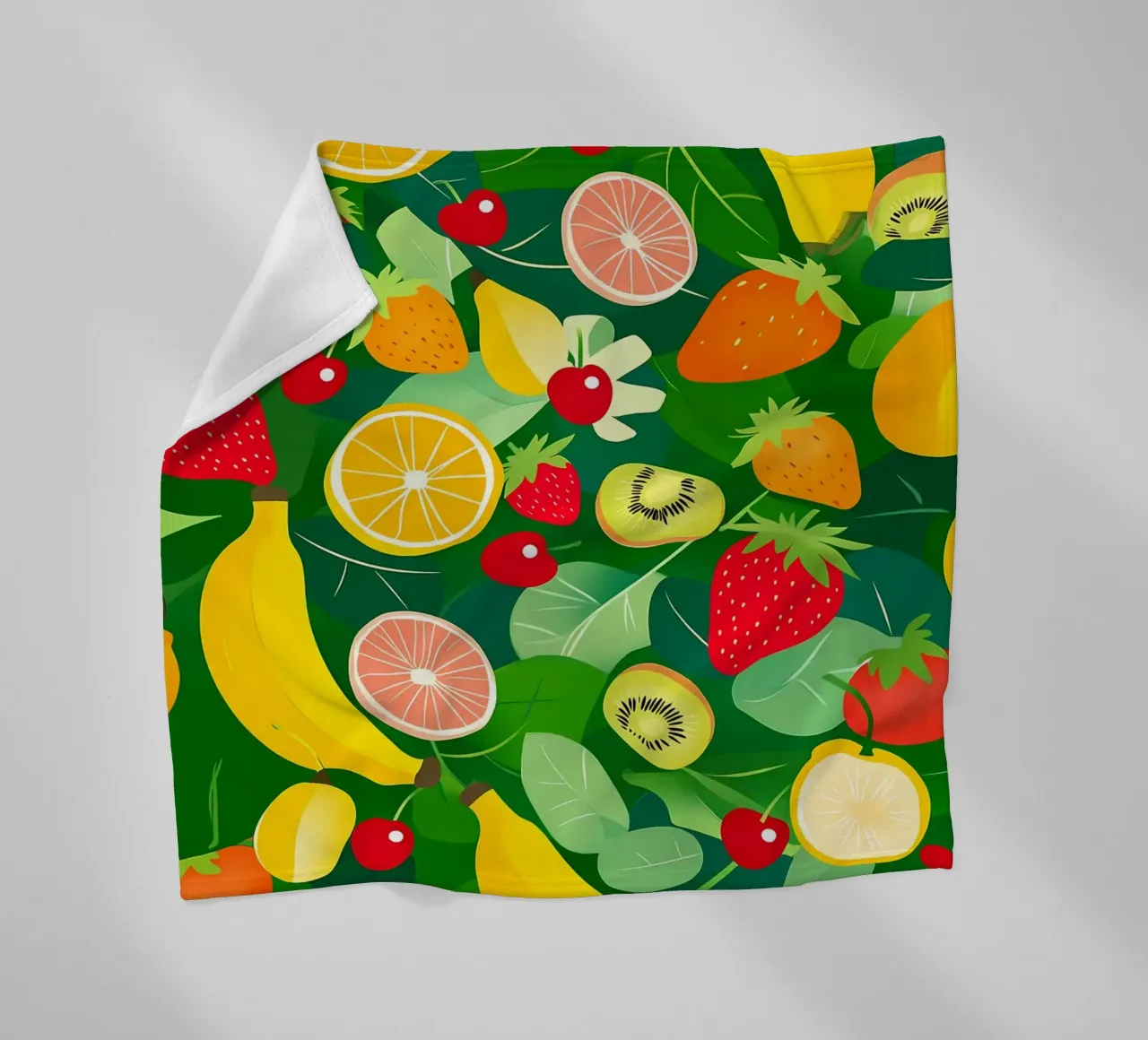 Fruit Pattern fleecedeken van PosterByFly