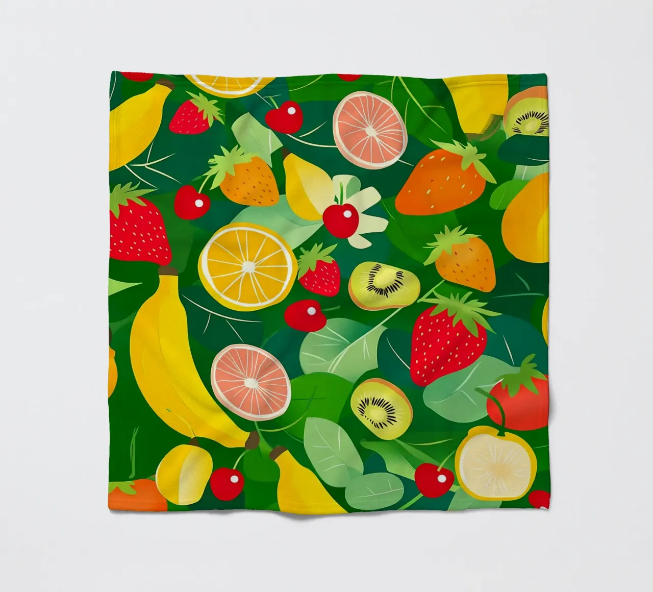 Fruit Pattern fleecedeken van PosterByFly