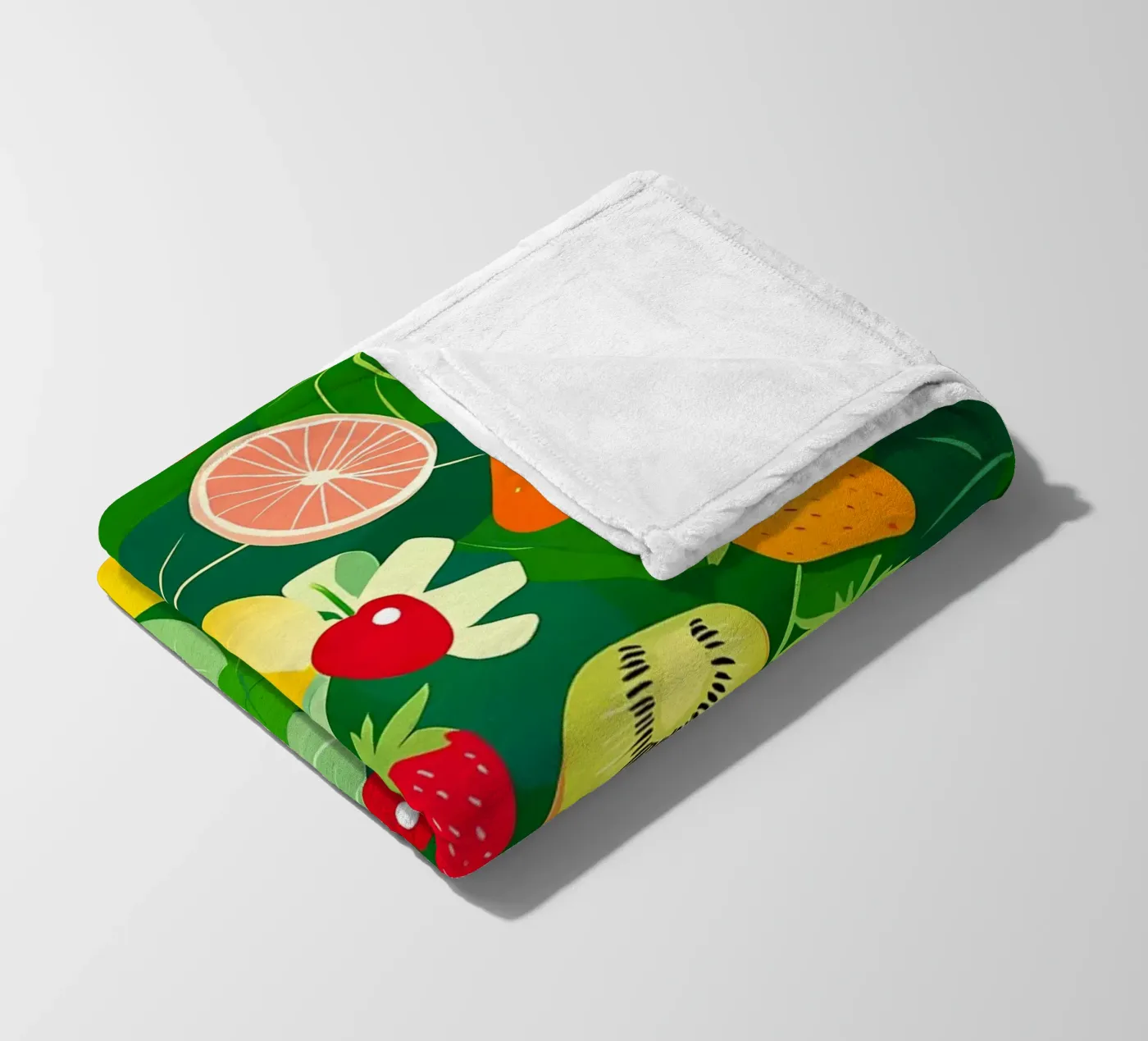 Fruit Pattern fleece blanket by PosterByFly