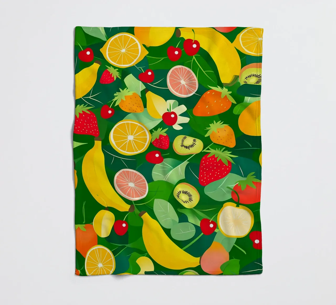 Fruit Pattern fleecedeken van PosterByFly