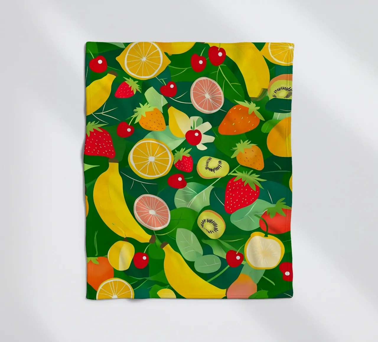 Fruit Pattern fleecedeken van PosterByFly