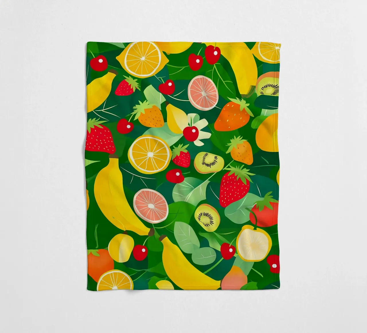 Fruit Pattern fleecedeken van PosterByFly