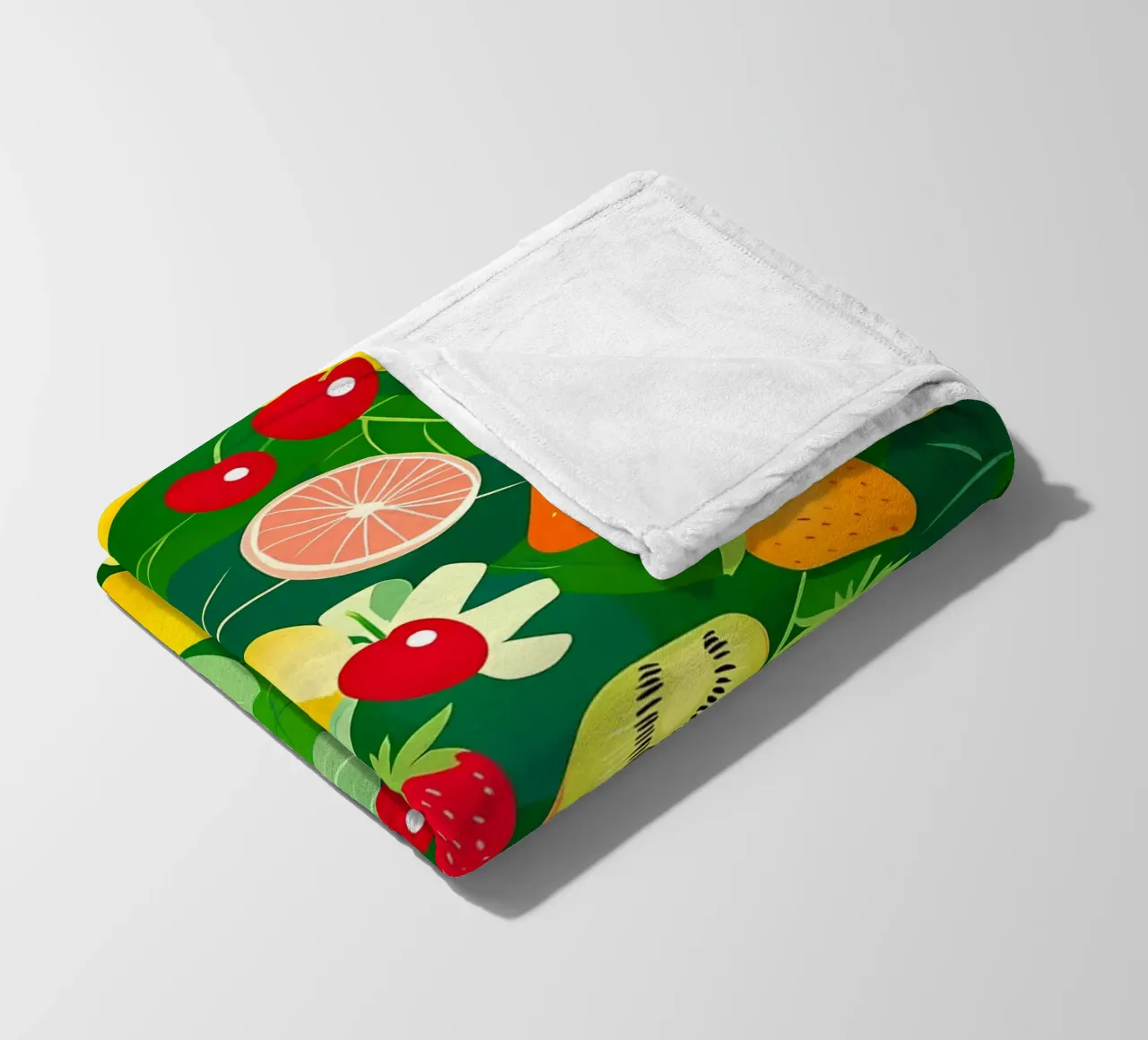 Fruit Pattern fleecedeken van PosterByFly