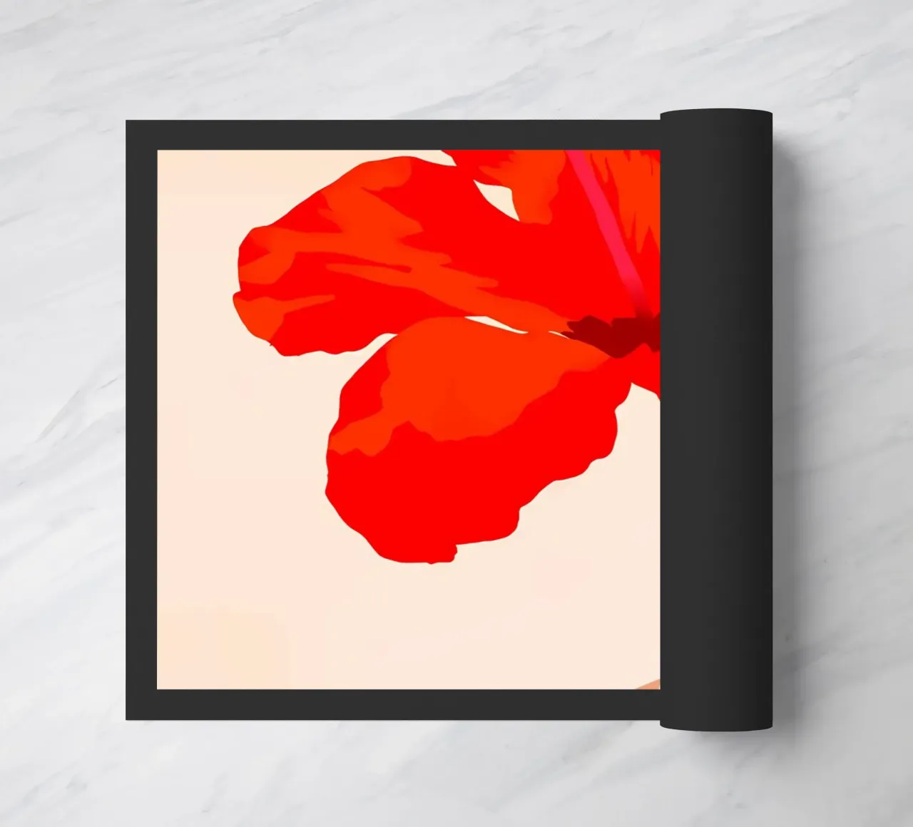 Hibiscus Affection doormat by PosterByFly