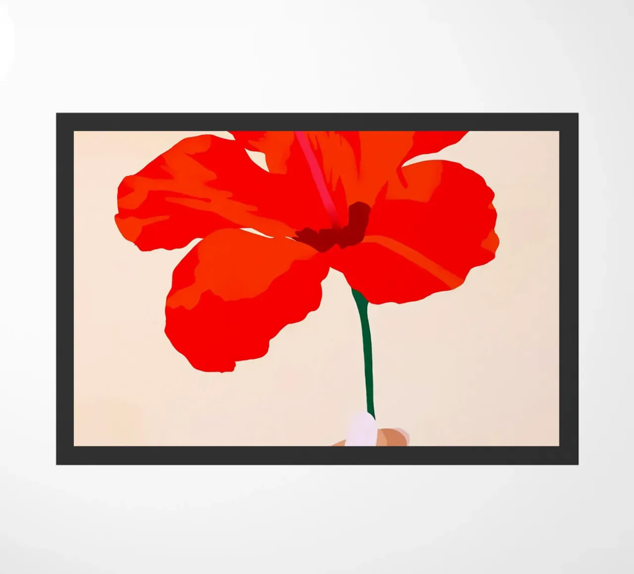 Hibiscus Affection doormat by PosterByFly