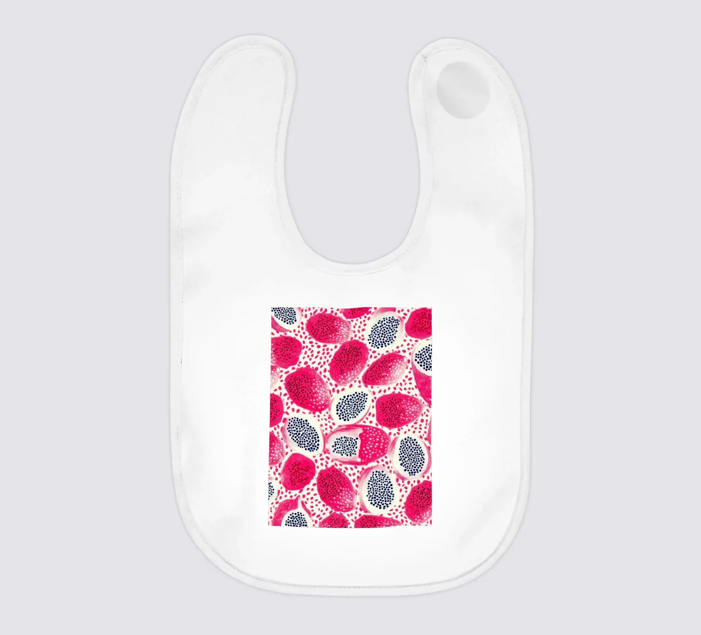 Pink Dragon Fruit Pattern Babylätzchen von PosterByFly