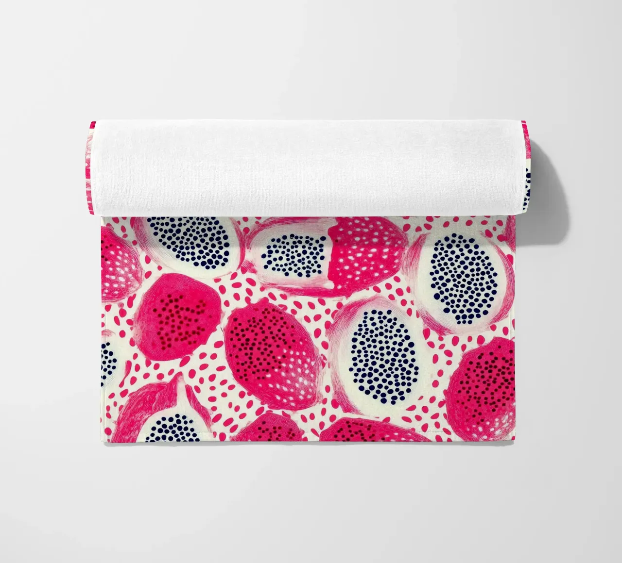 Motivo del frutto del drago rosa telo mare da PosterByFly