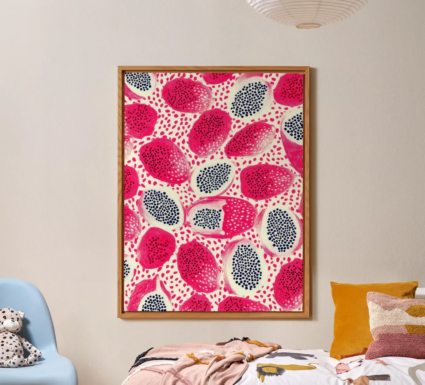 Pink Dragon Fruit Pattern forex plate by PosterByFly