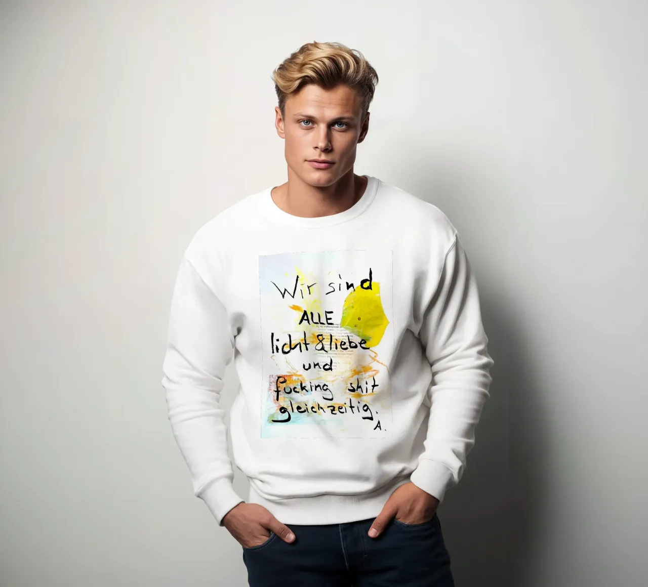 licht&liebe... sudadera de Karin Gritsch