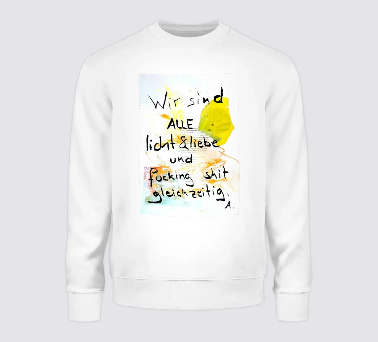 licht&liebe... sudadera de Karin Gritsch