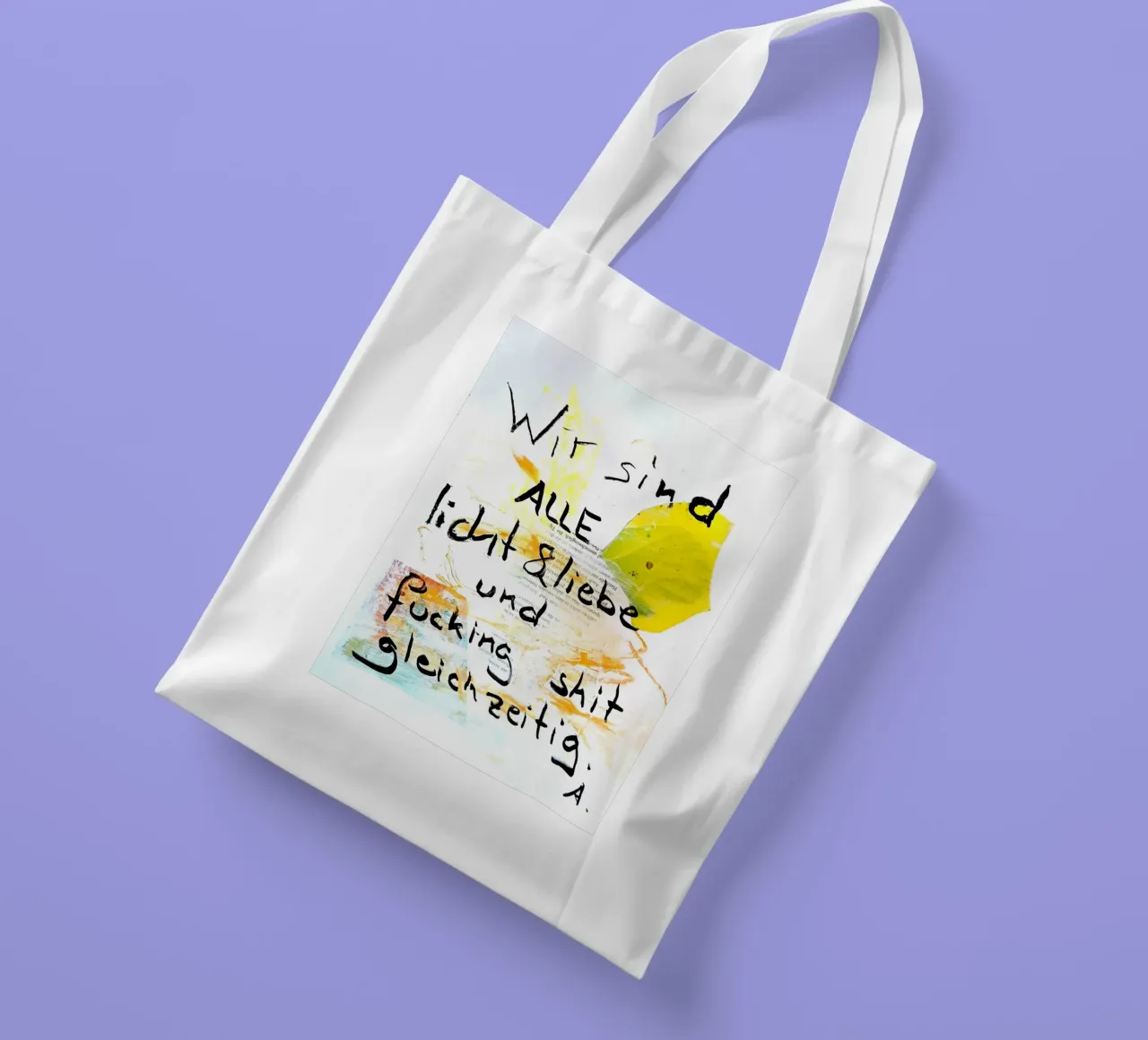 licht&liebe... borsa in juta da Karin Gritsch