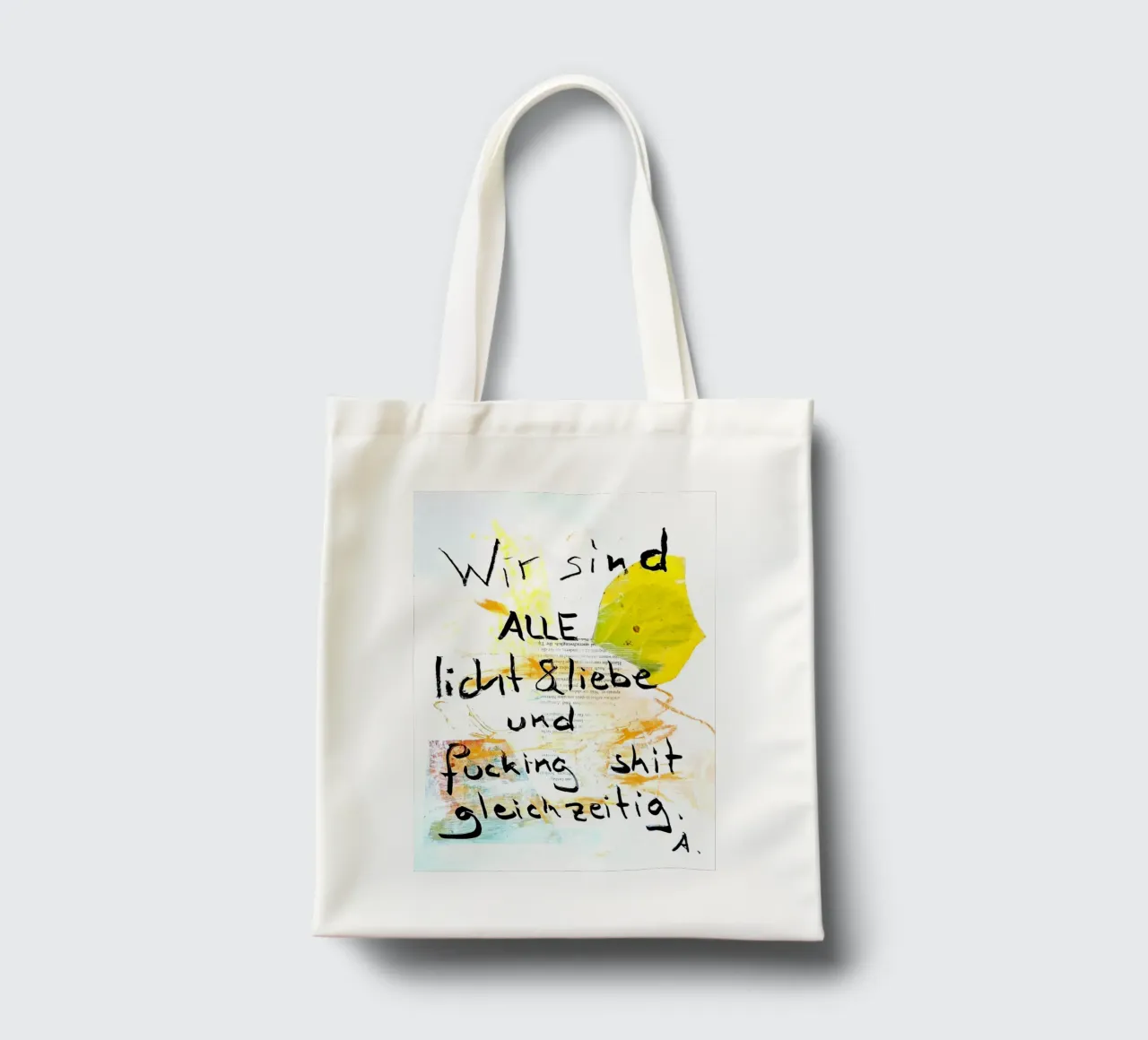 licht&liebe... borsa in juta da Karin Gritsch