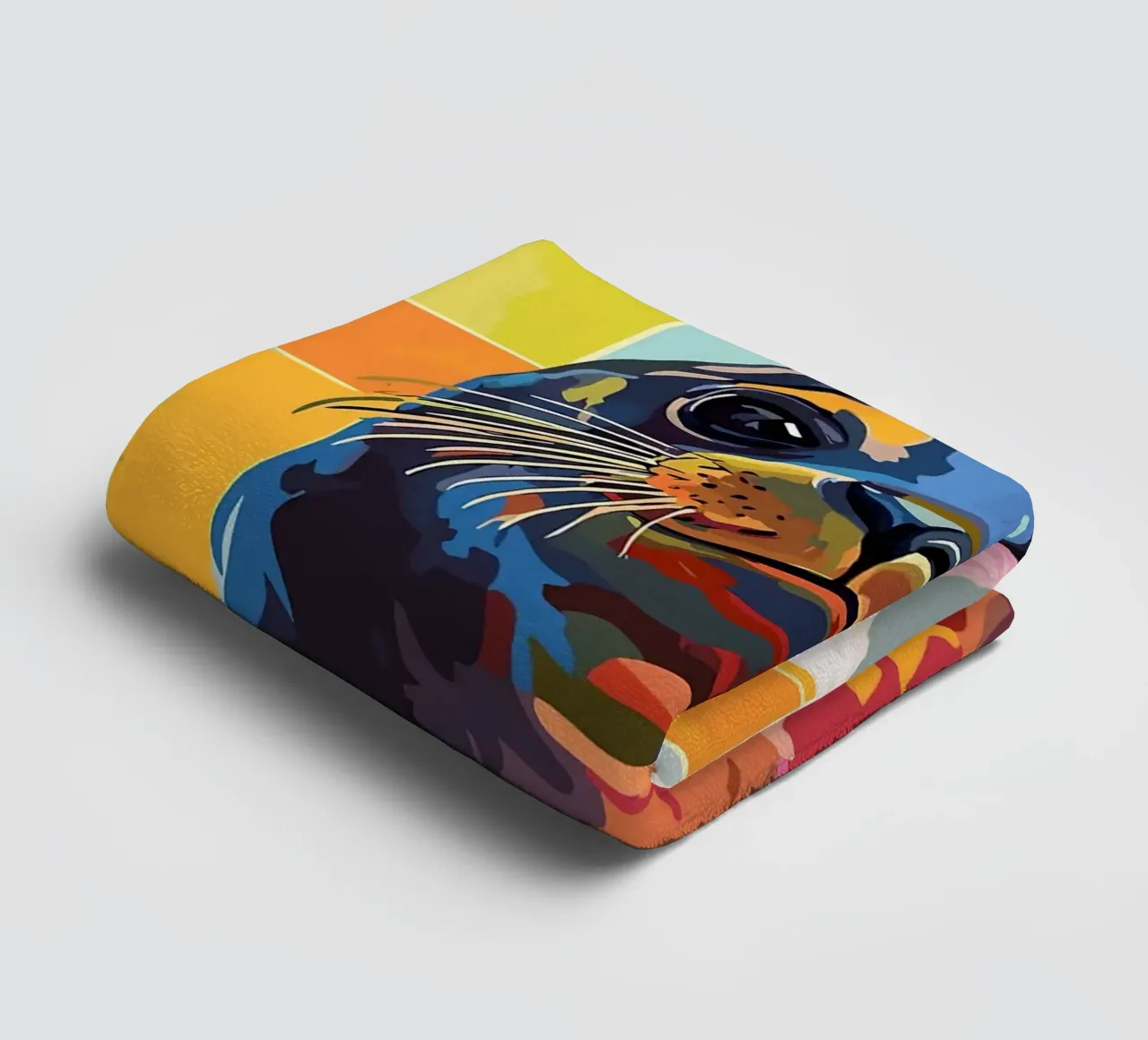 Sigillo colorato con cappello di carta igienica asciugamano da bagno da JoyWalkerShop