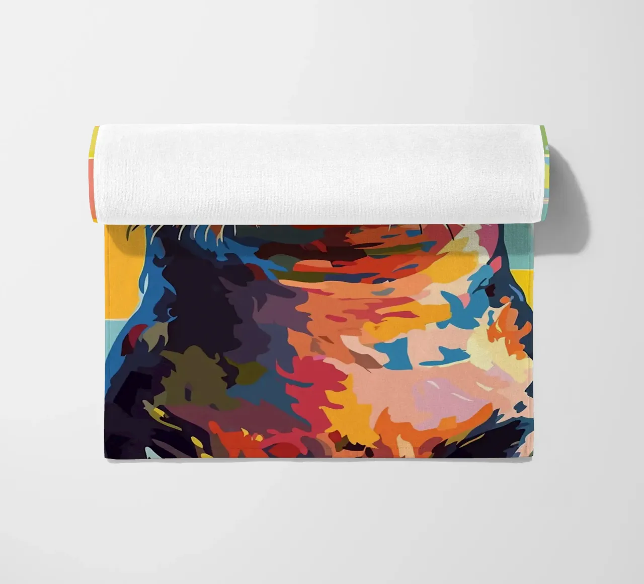 Sigillo colorato con cappello di carta igienica telo mare da JoyWalkerShop