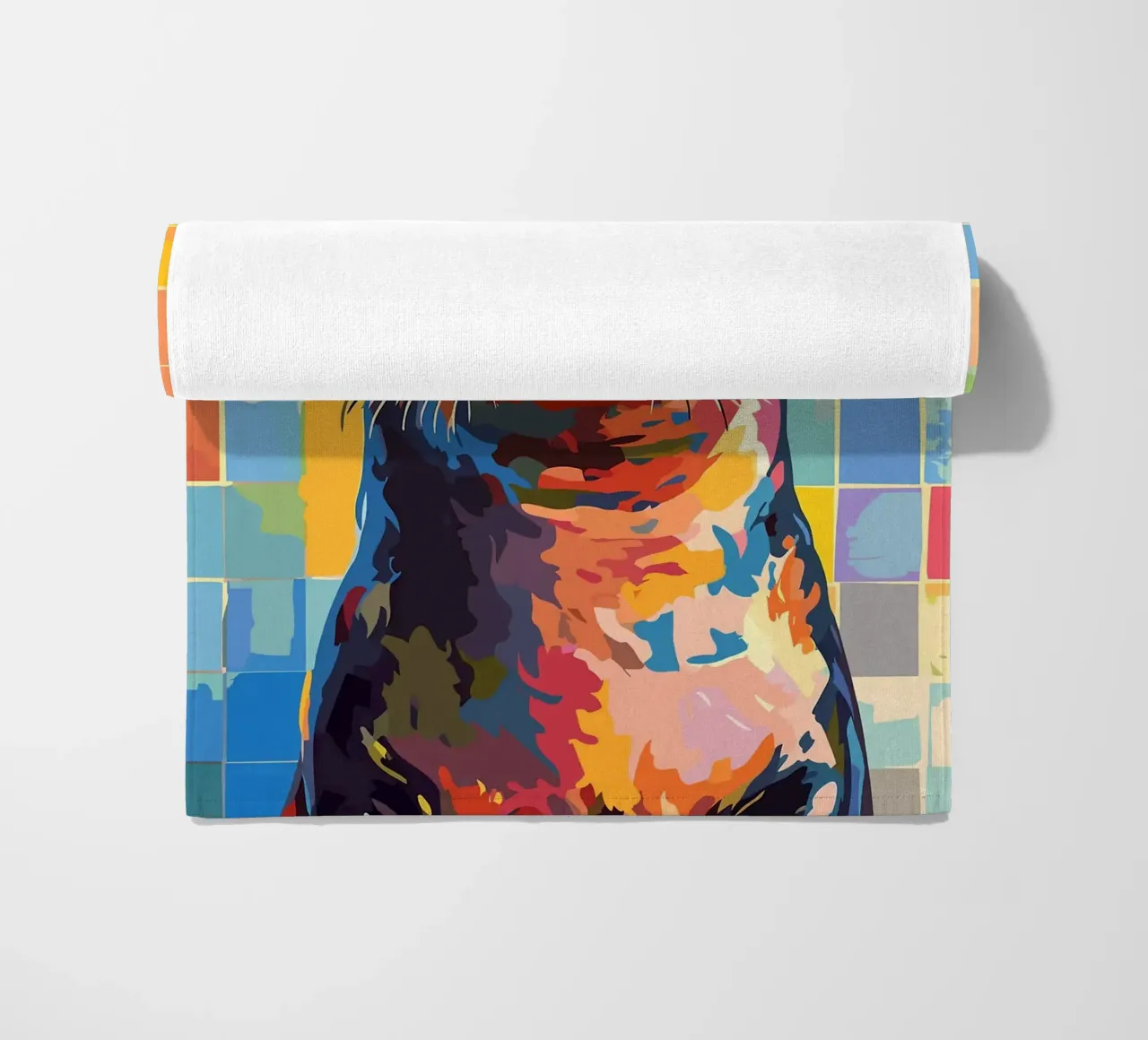 Sigillo colorato con cappello di carta igienica telo mare da JoyWalkerShop