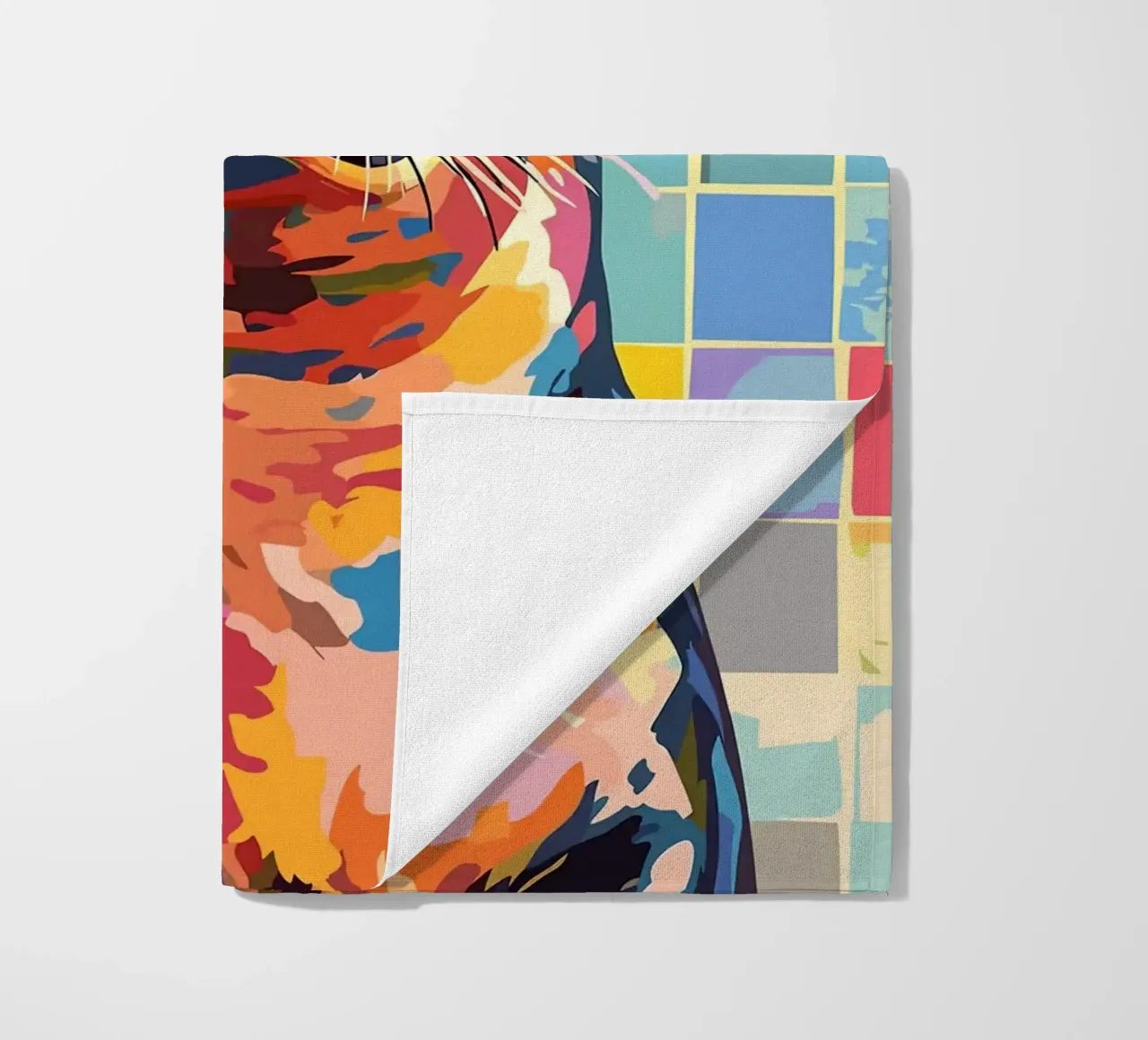 Sigillo colorato con cappello di carta igienica telo mare da JoyWalkerShop