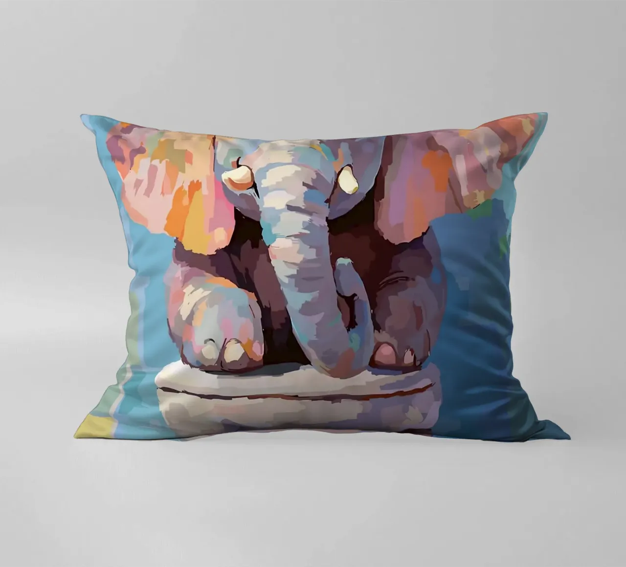 Elefante sul wc con carta igienica cuscino da JoyWalkerShop