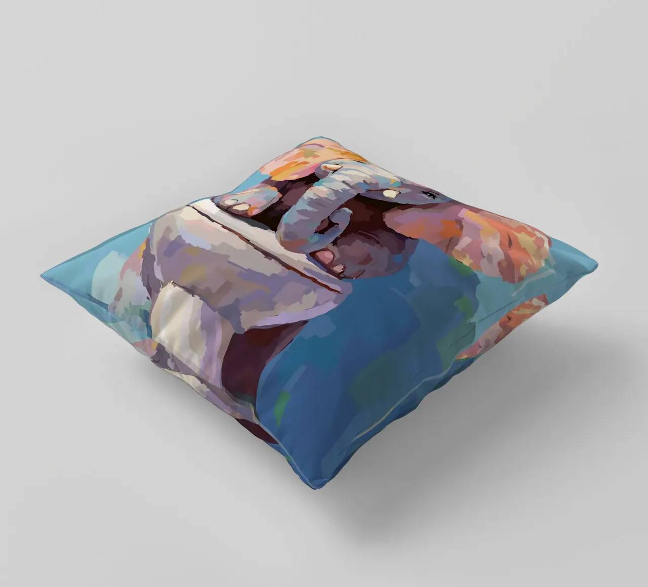 Elefante sul wc con carta igienica cuscino da JoyWalkerShop