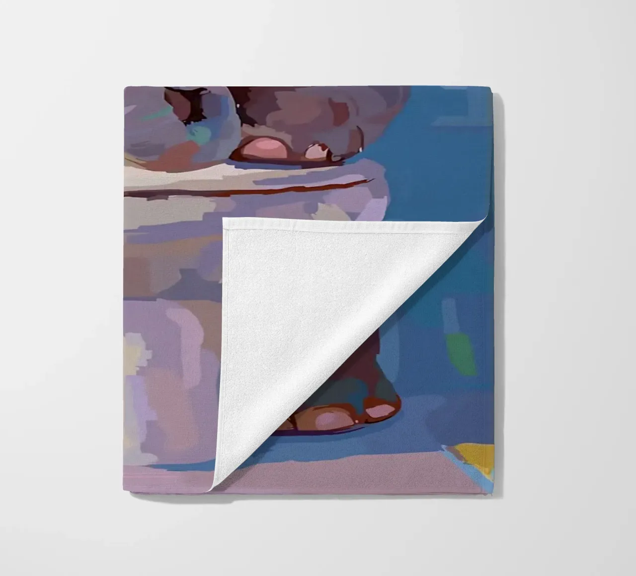 Elefante sul wc con carta igienica telo mare da JoyWalkerShop