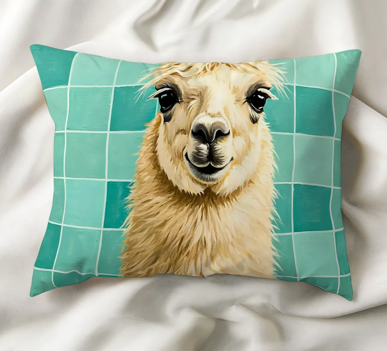 Lama con carta igienica in testa cuscino da JoyWalkerShop