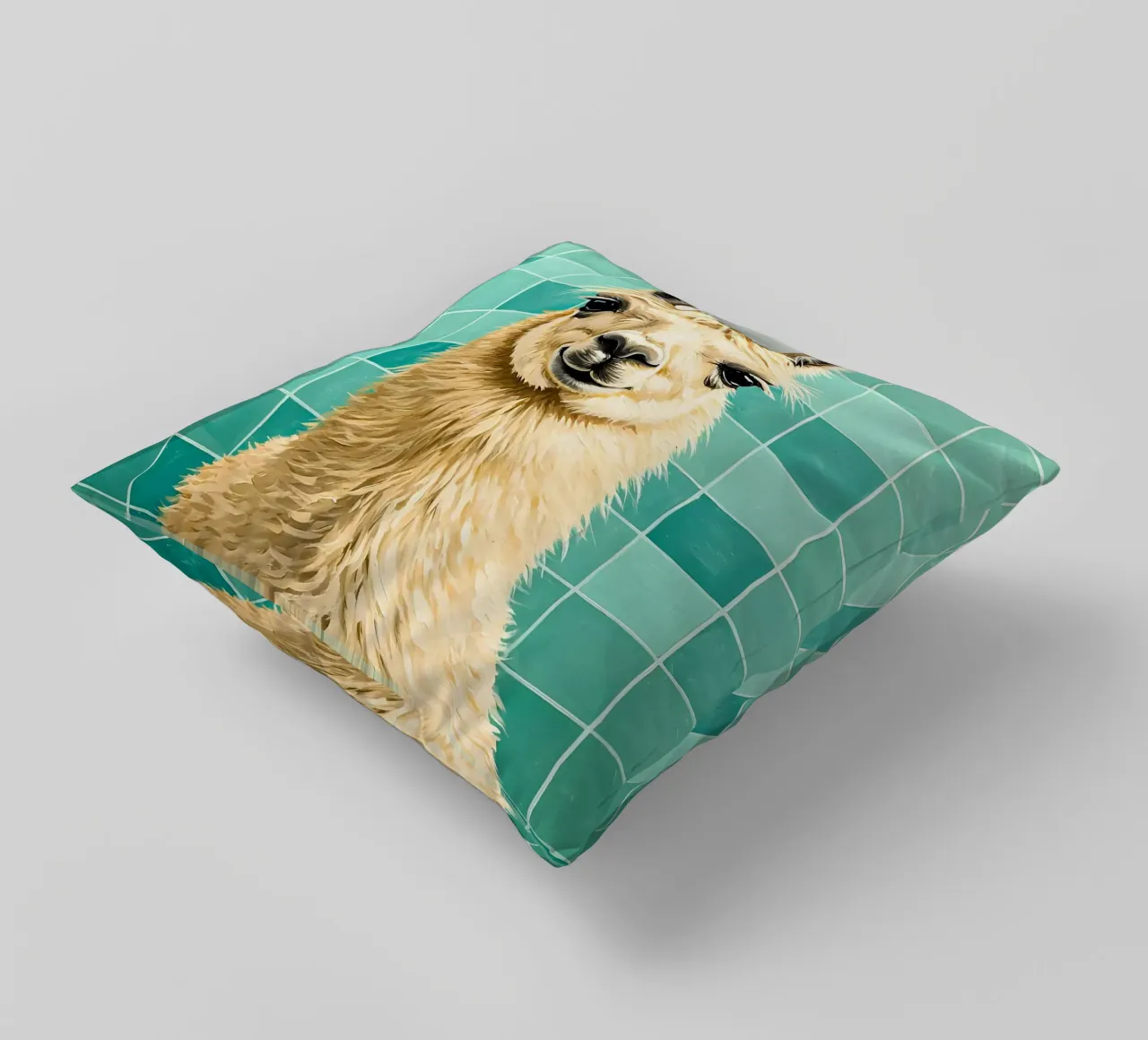 Lama con carta igienica in testa cuscino da JoyWalkerShop