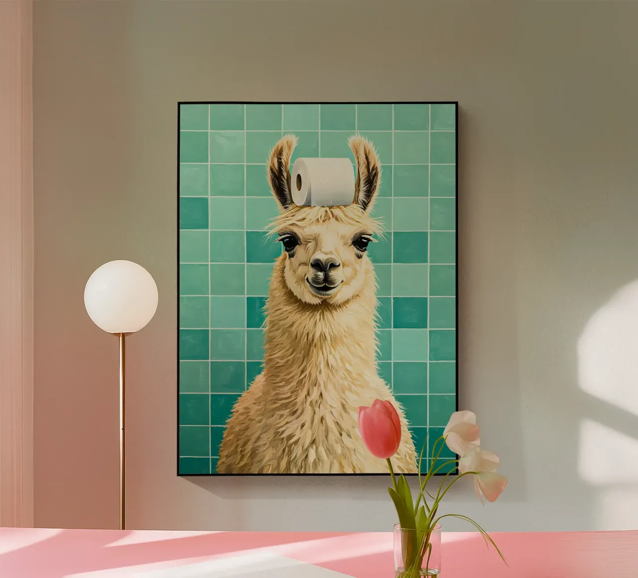 Lama con carta igienica in testa plexiglass da JoyWalkerShop