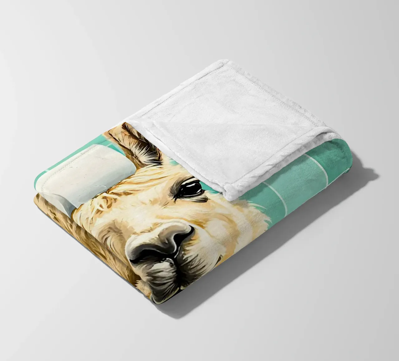 Lama con carta igienica in testa coperta in pile da JoyWalkerShop