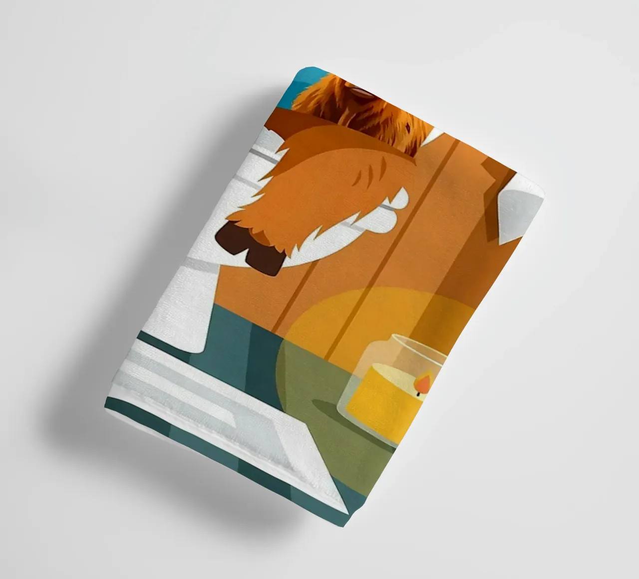 Lecture de la vache Highland serviette de bain de JoyWalkerShop