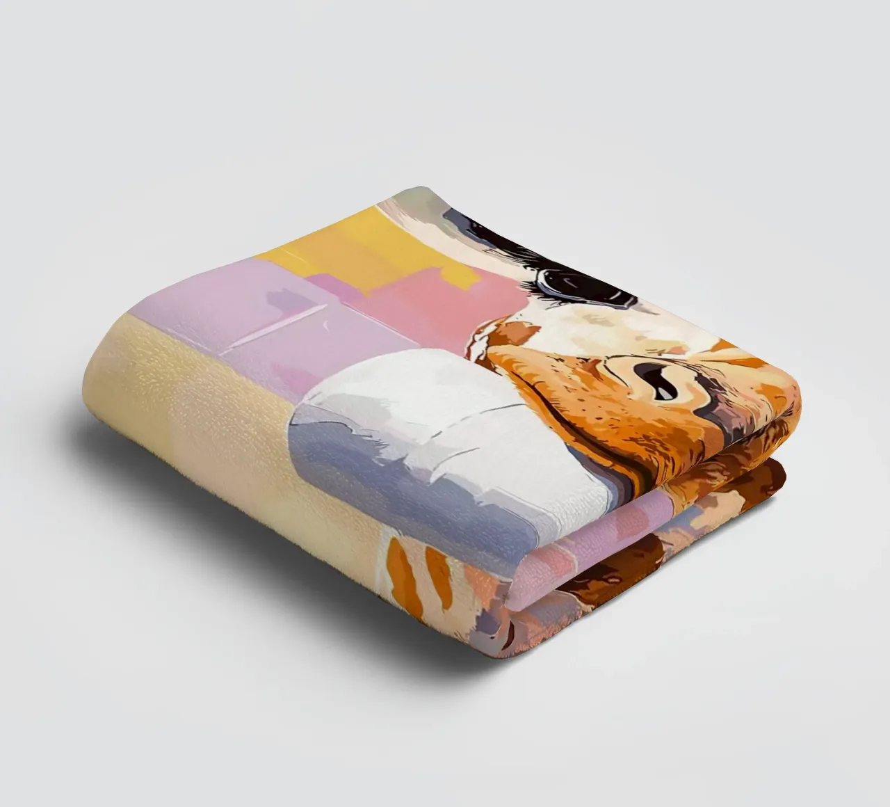 Giraffe met wc-rol badhanddoek van JoyWalkerShop