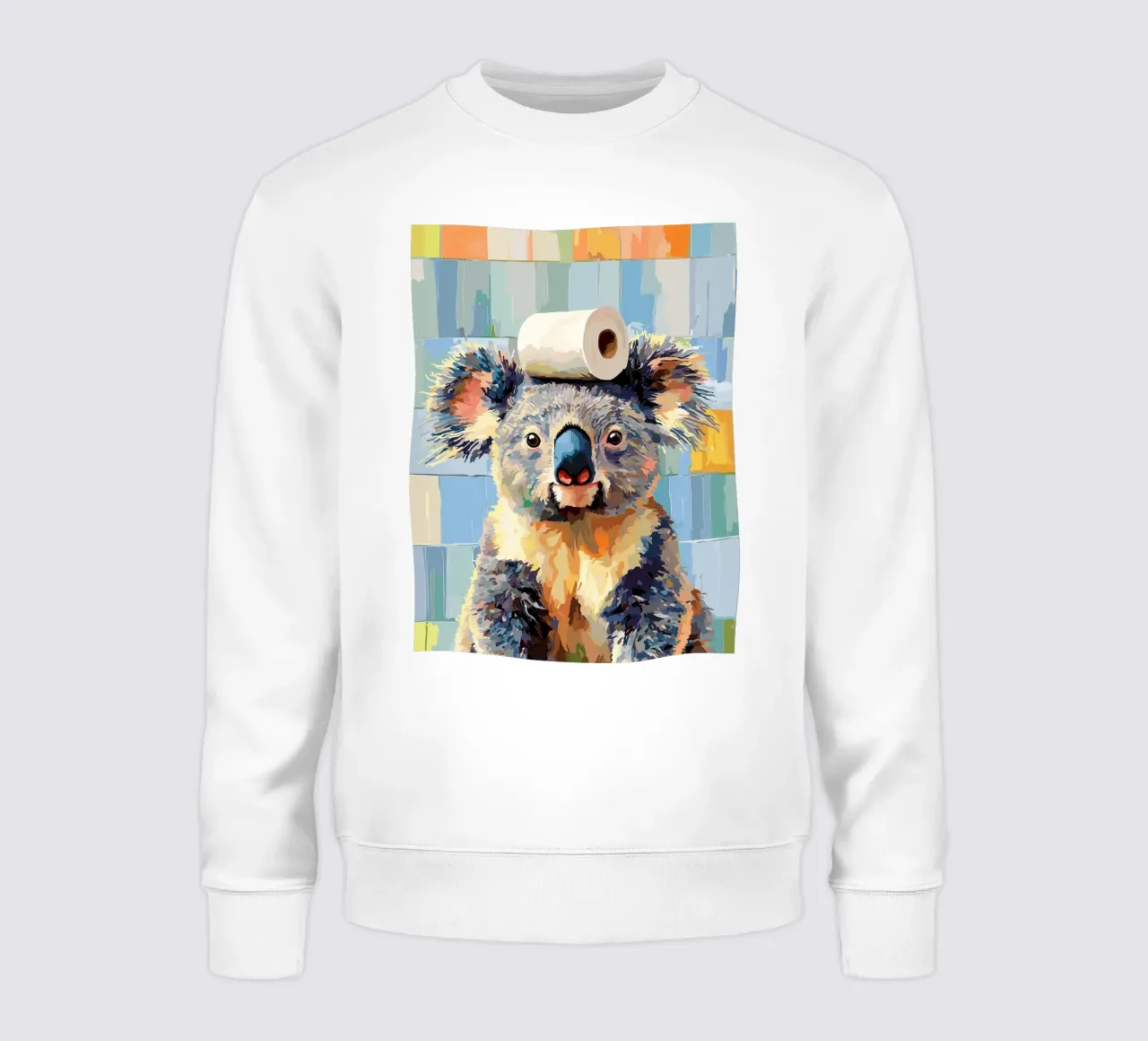 Koala con carta igienica in testa felpa da JoyWalkerShop