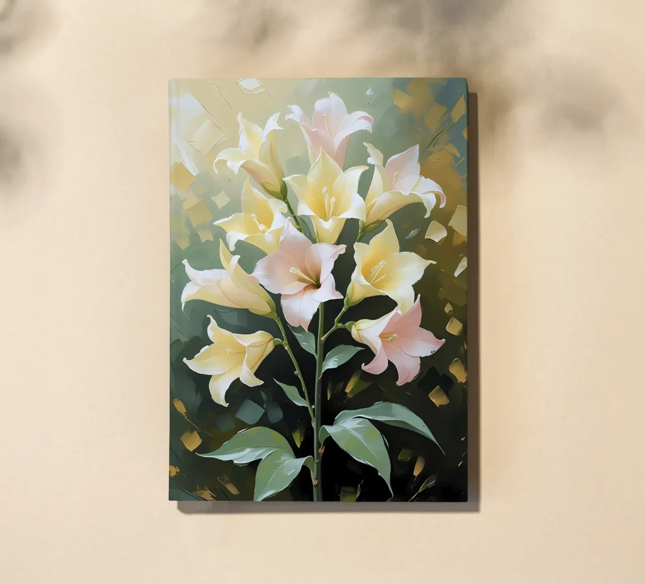 Sanftes Licht Lilien Notizbuch von Bloom And Brush