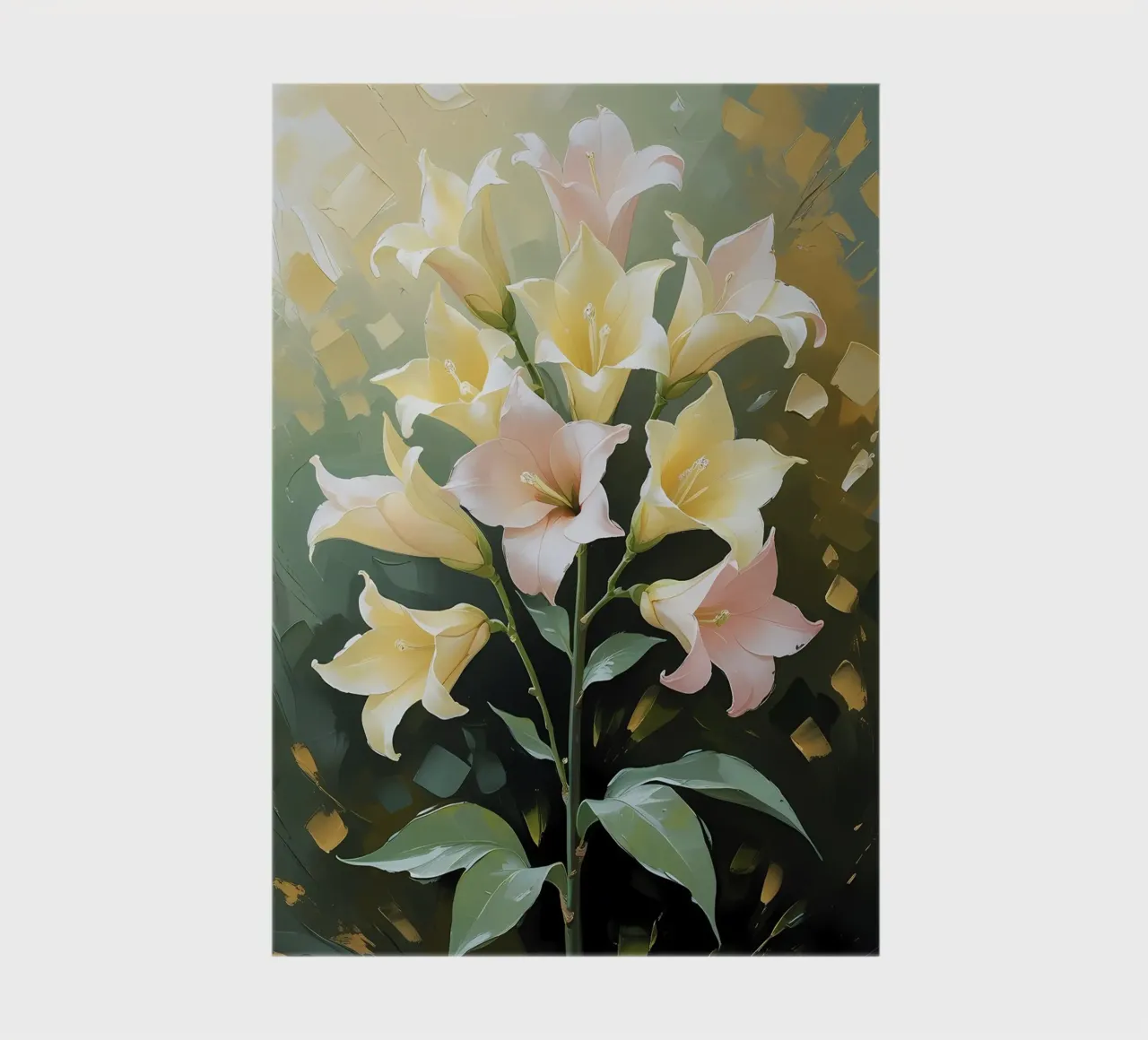 Sanftes Licht Lilien Notizbuch von Bloom And Brush