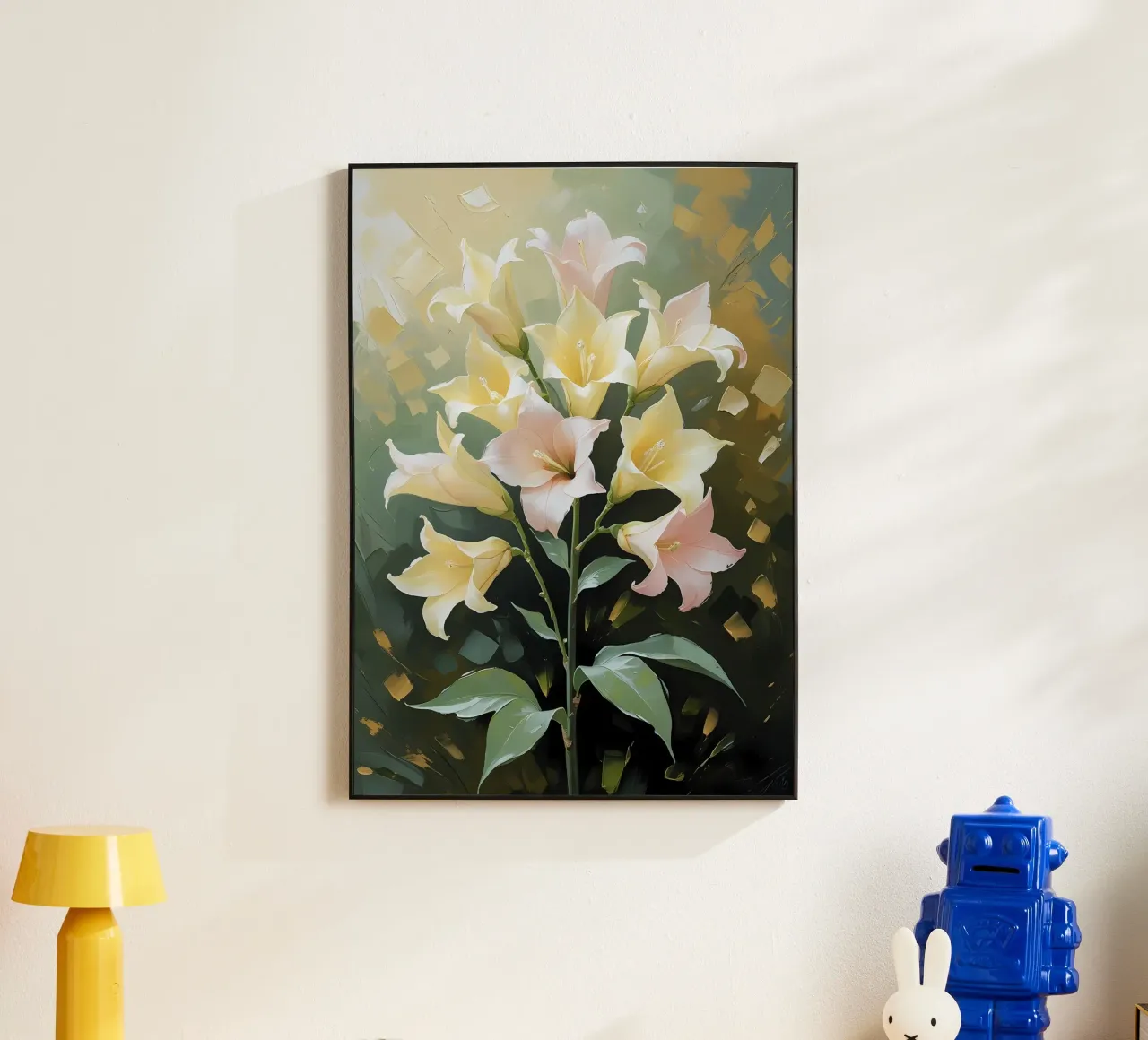 Gigli a luce soffusa alluminio dibond da Bloom And Brush