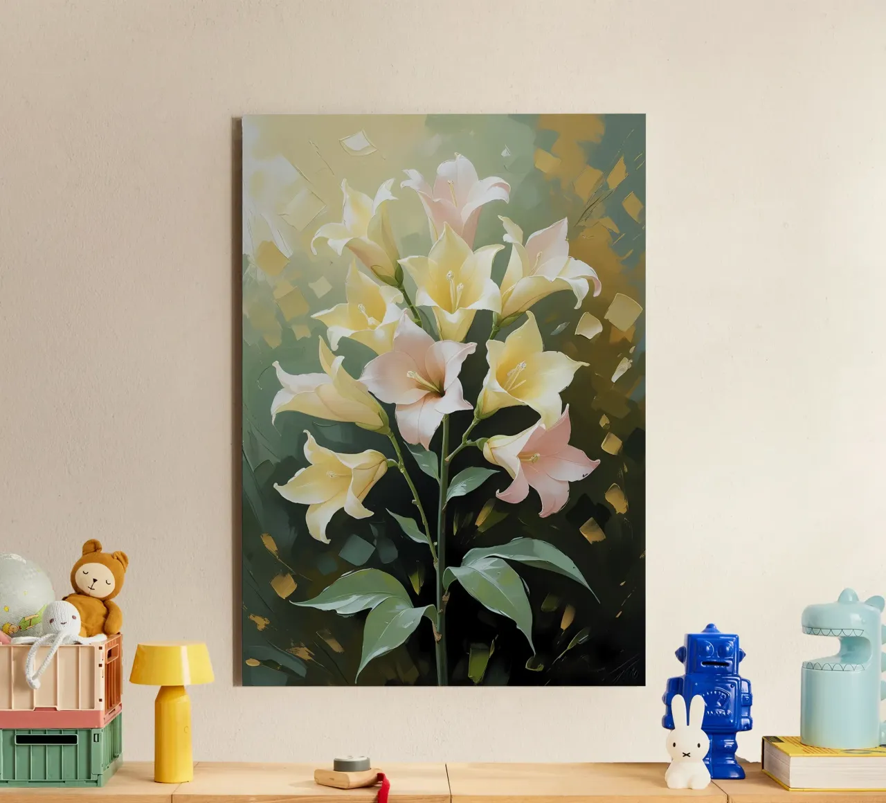Gigli a luce soffusa alluminio dibond da Bloom And Brush