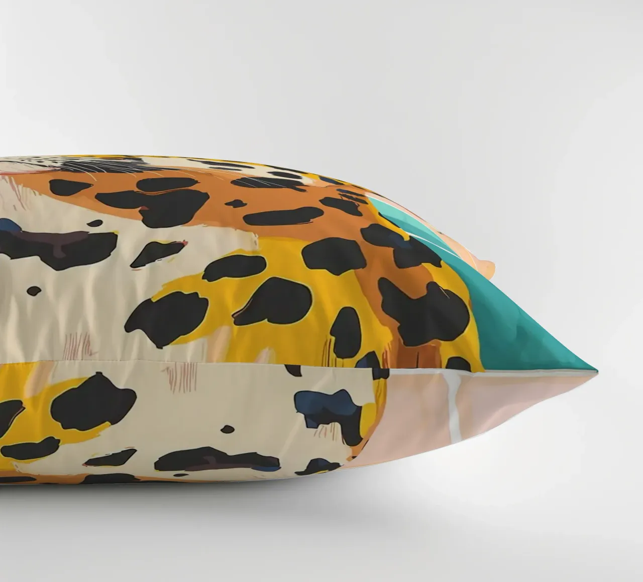 Leopardo con carta igienica in testa cuscino da JoyWalkerShop