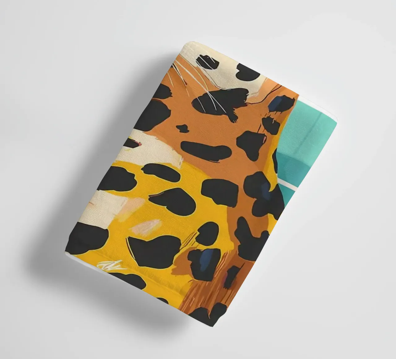 Leopardo con carta igienica in testa asciugamano da bagno da JoyWalkerShop