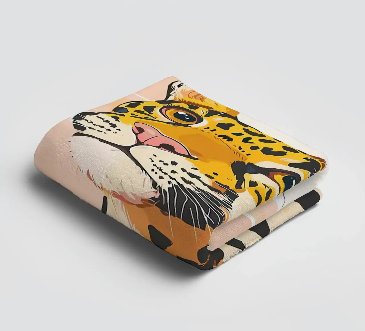 Leopardo con carta igienica in testa asciugamano da bagno da JoyWalkerShop