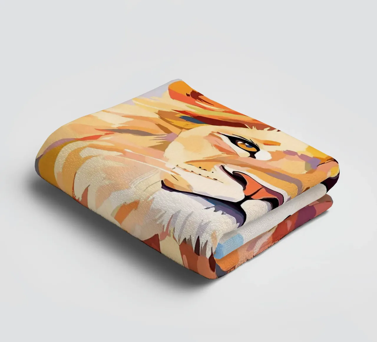 Leone con cappello a rotolo di carta igienica asciugamano da bagno da JoyWalkerShop