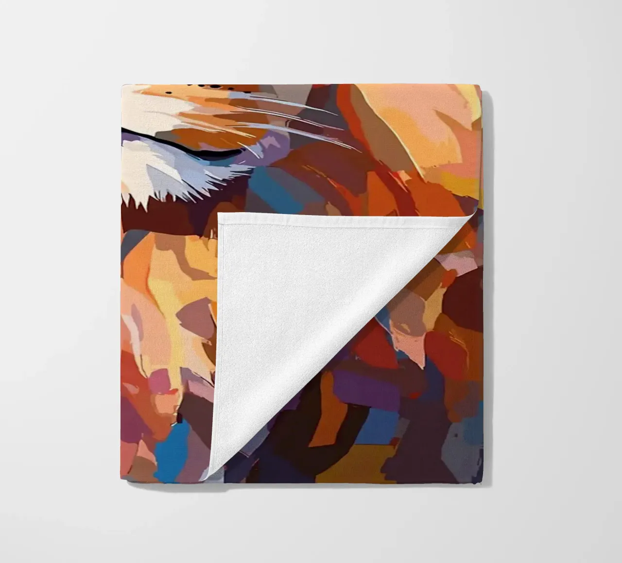 Leone con cappello a rotolo di carta igienica telo mare da JoyWalkerShop
