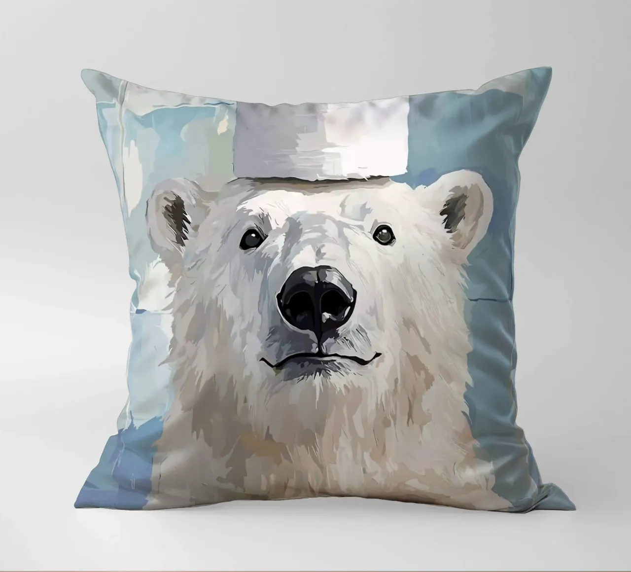 Orso polare con cappello di carta igienica cuscino da JoyWalkerShop