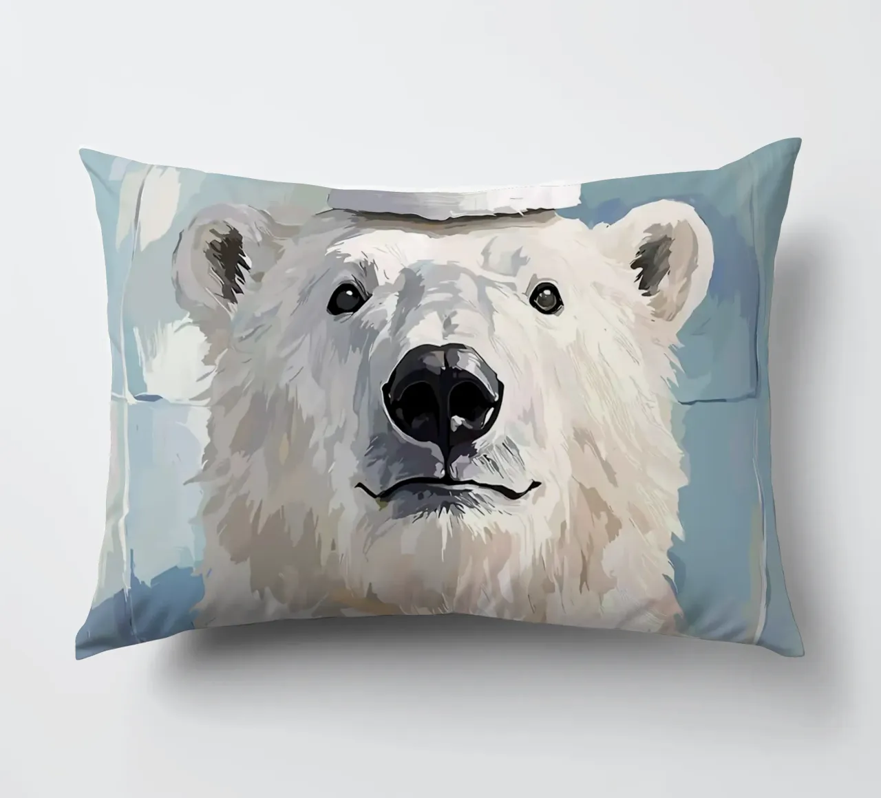 Orso polare con cappello di carta igienica cuscino da JoyWalkerShop